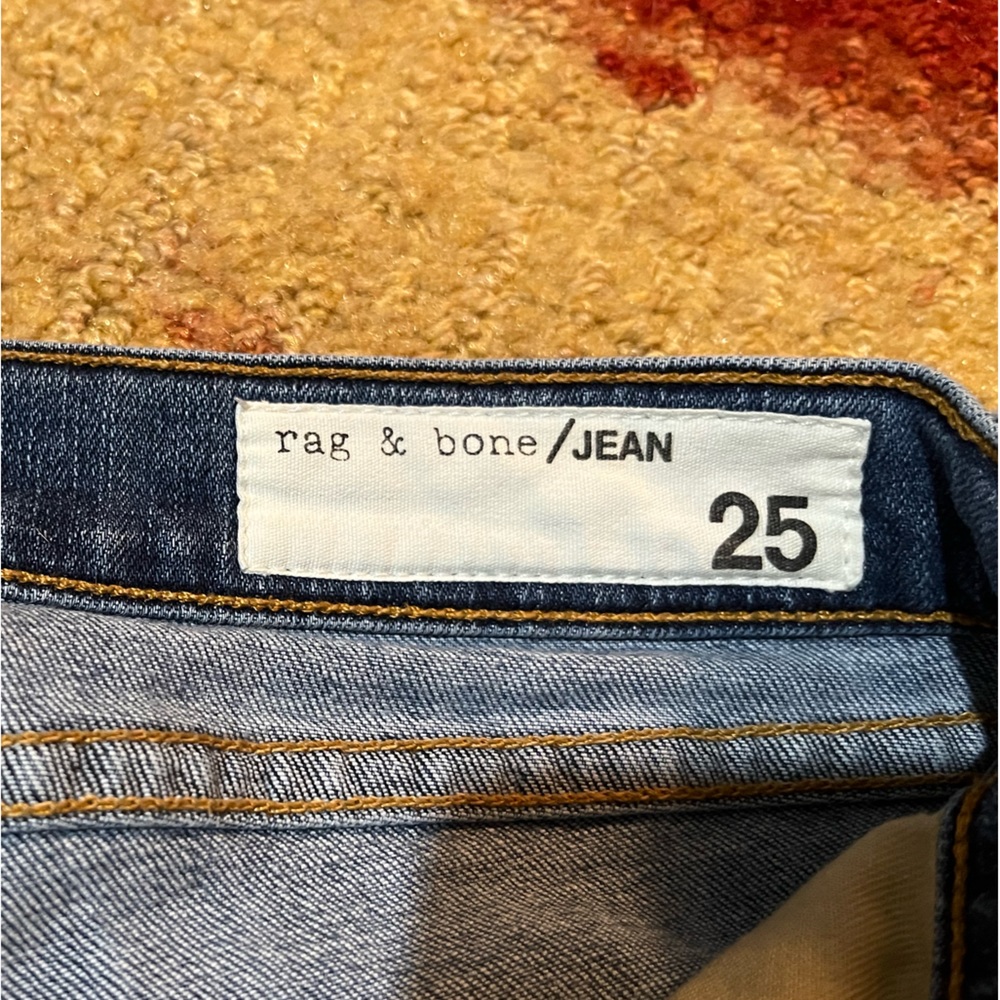 Size 25 Rag & Bone Dre Low Rise Boyfriend Coopers - Picture 7 of 10